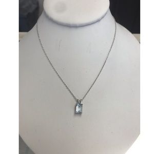 Aquamarine Sterling Silver Necklace